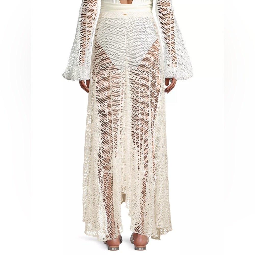 PATBO Sheer Lace Long Beach Skirt Size: M - Picture 5 of 6